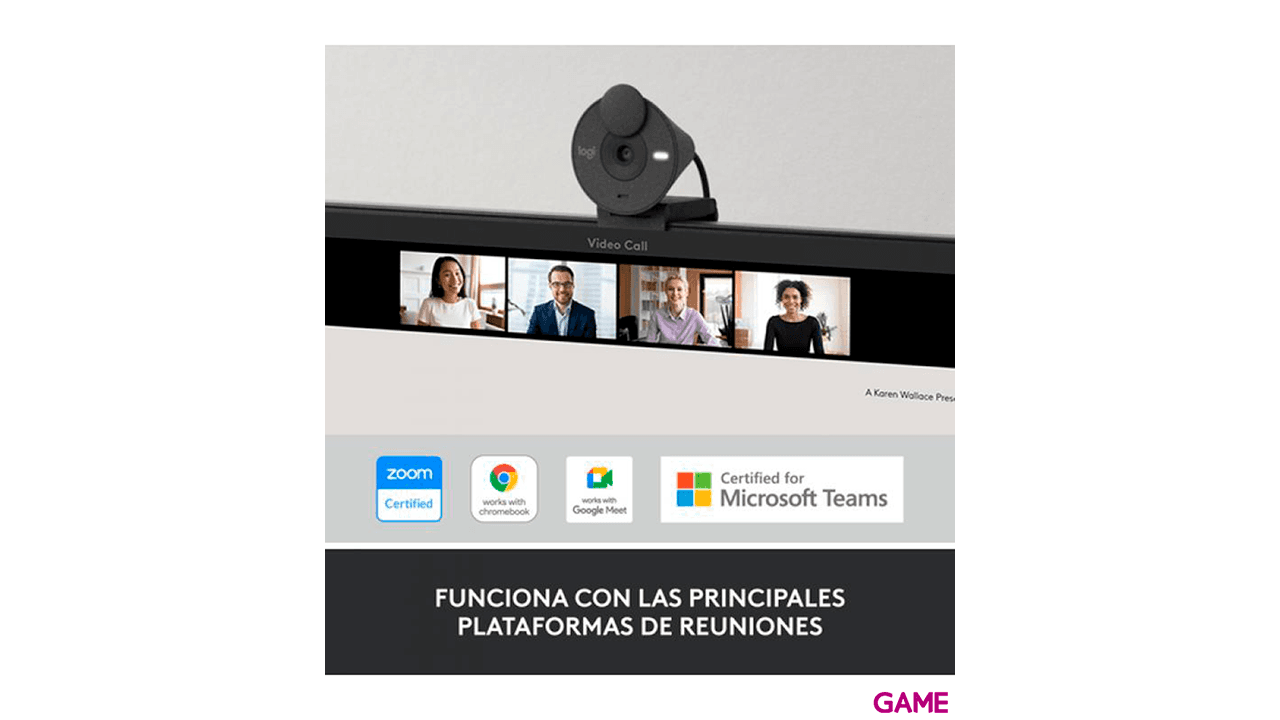 Logitech Brio 300 2MP 1920 x 1080 Pixeles USB-C Grafito - Webcam