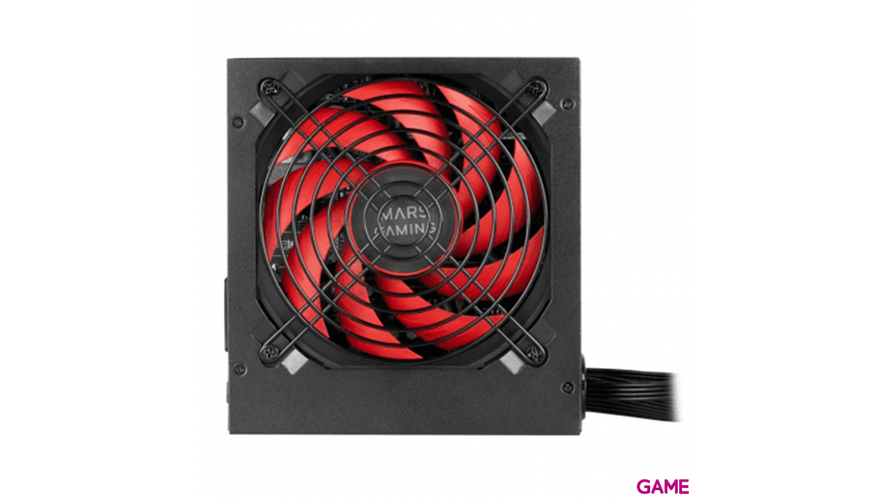 Mars Gaming MPIII850 Fuente Alimentación PC ATX 850W 5 Años Garantía Tecnología Silenciosa AI-RPM 85% Eficiencia Negro