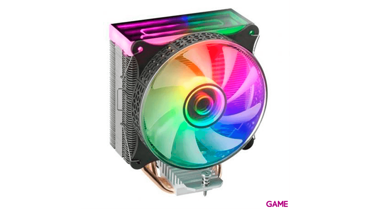 Mars Gaming MCPU-VR Doble Espejo Infinito ARGB 12cm Negro - Disipador CPU