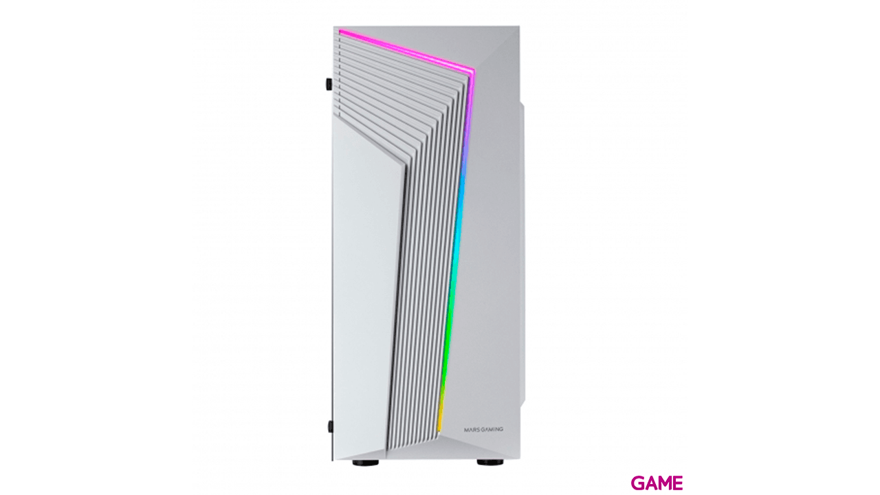 Mars Gaming MC-X2 Gaming ATX Frontal Acero FRGB Ventana Lateral Completa Blanco - Caja Ordenador