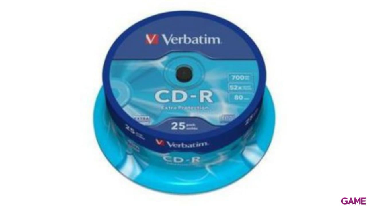 Cd-R 700Mb Verbatim 52X Pack 25