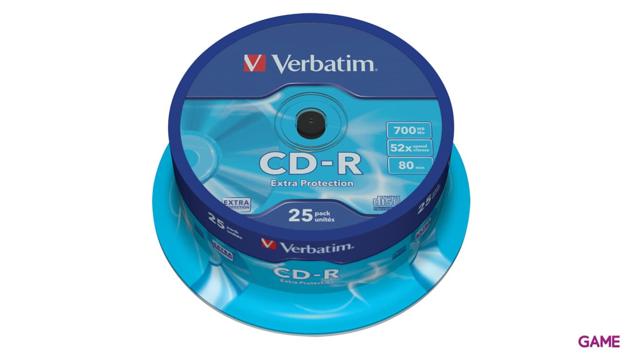 Cd-R 700Mb Verbatim 52X Pack 25