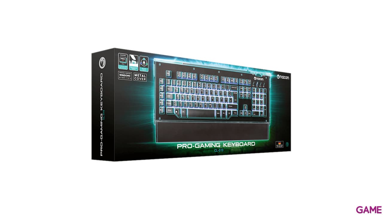 Nacon CL-510 Led Azul Spanish Layout - Teclado Gaming