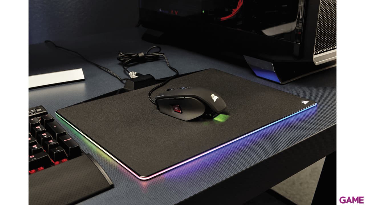 CORSAIR MM800 RGB Polaris Hard Edition M - Alfombrilla Gaming