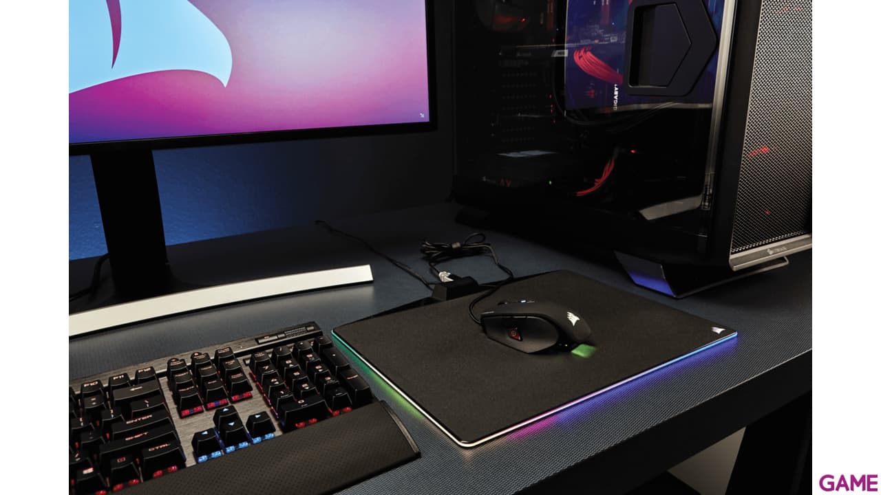 CORSAIR MM800 RGB Polaris Hard Edition M - Alfombrilla Gaming