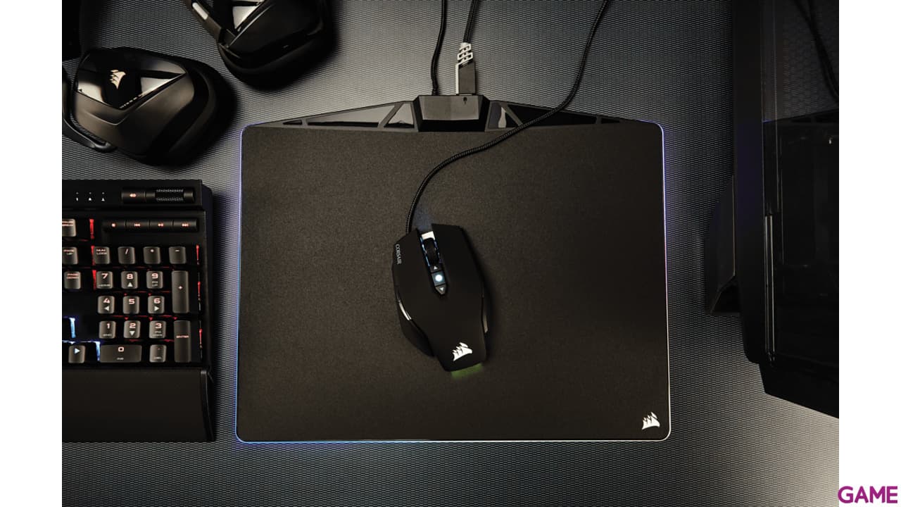 CORSAIR MM800 RGB Polaris Hard Edition M - Alfombrilla Gaming