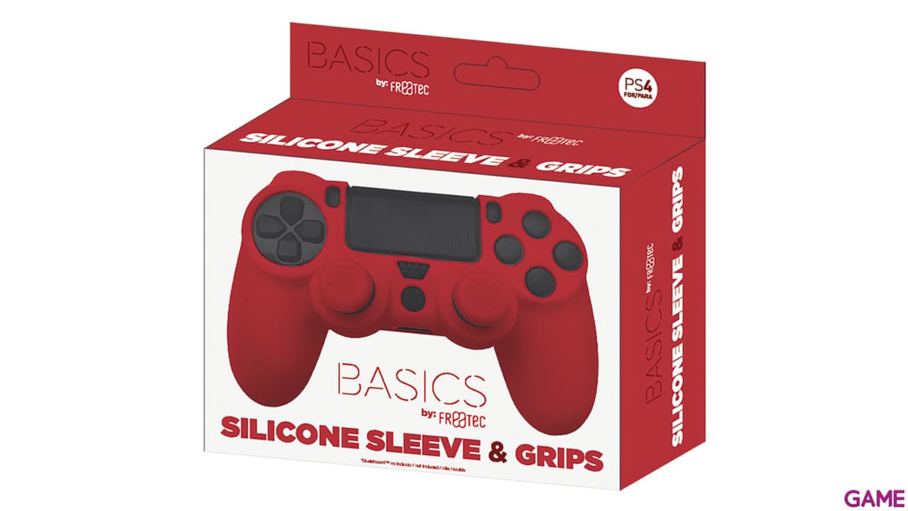 Funda Silicona Azul + Grips Mando PS4