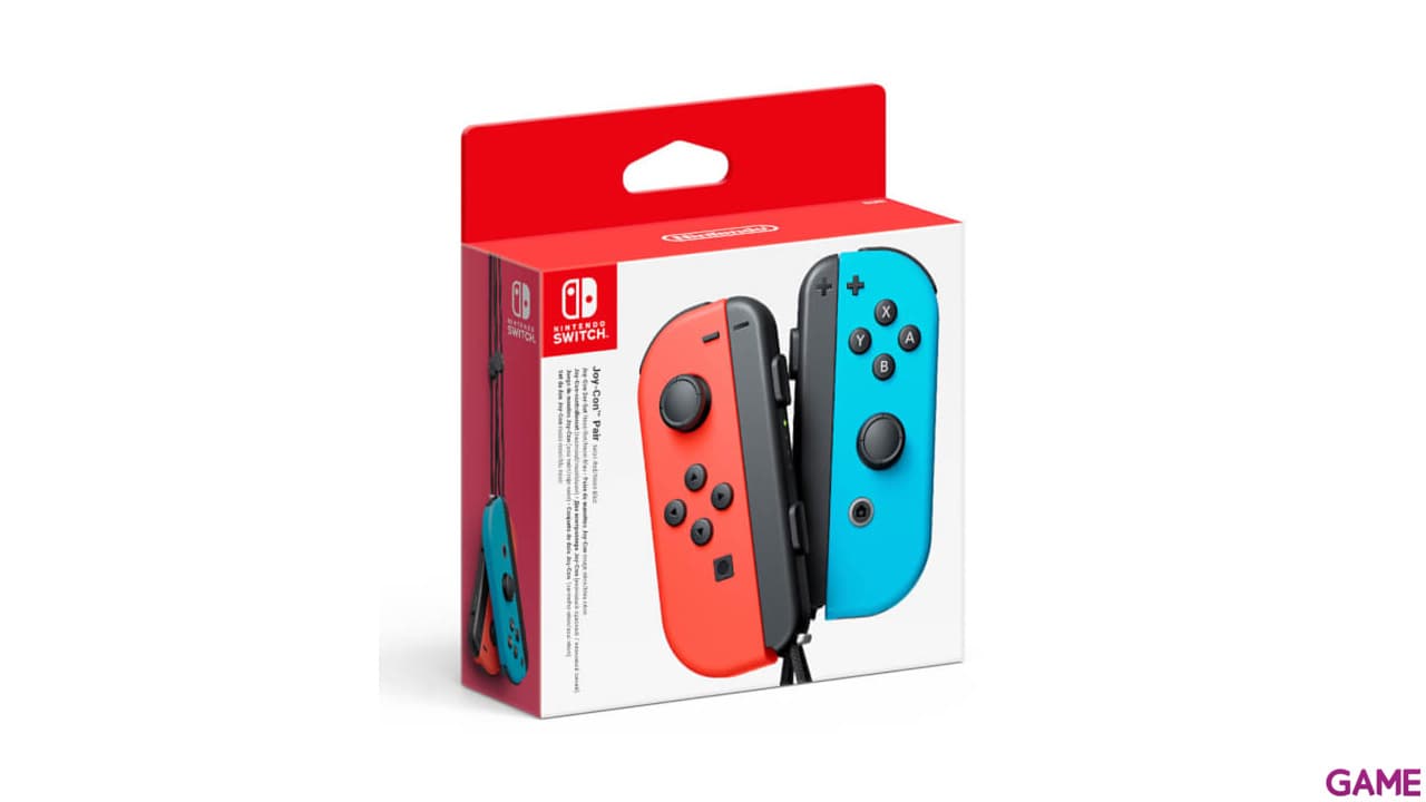 Joy-Con (set Izda/Dcha) Azul Neón/Rojo Neón