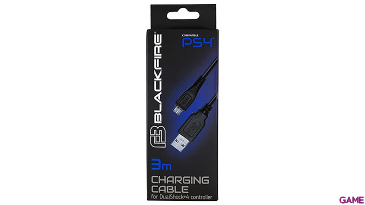 Cable Carga MicroUSB 3m Blackfire