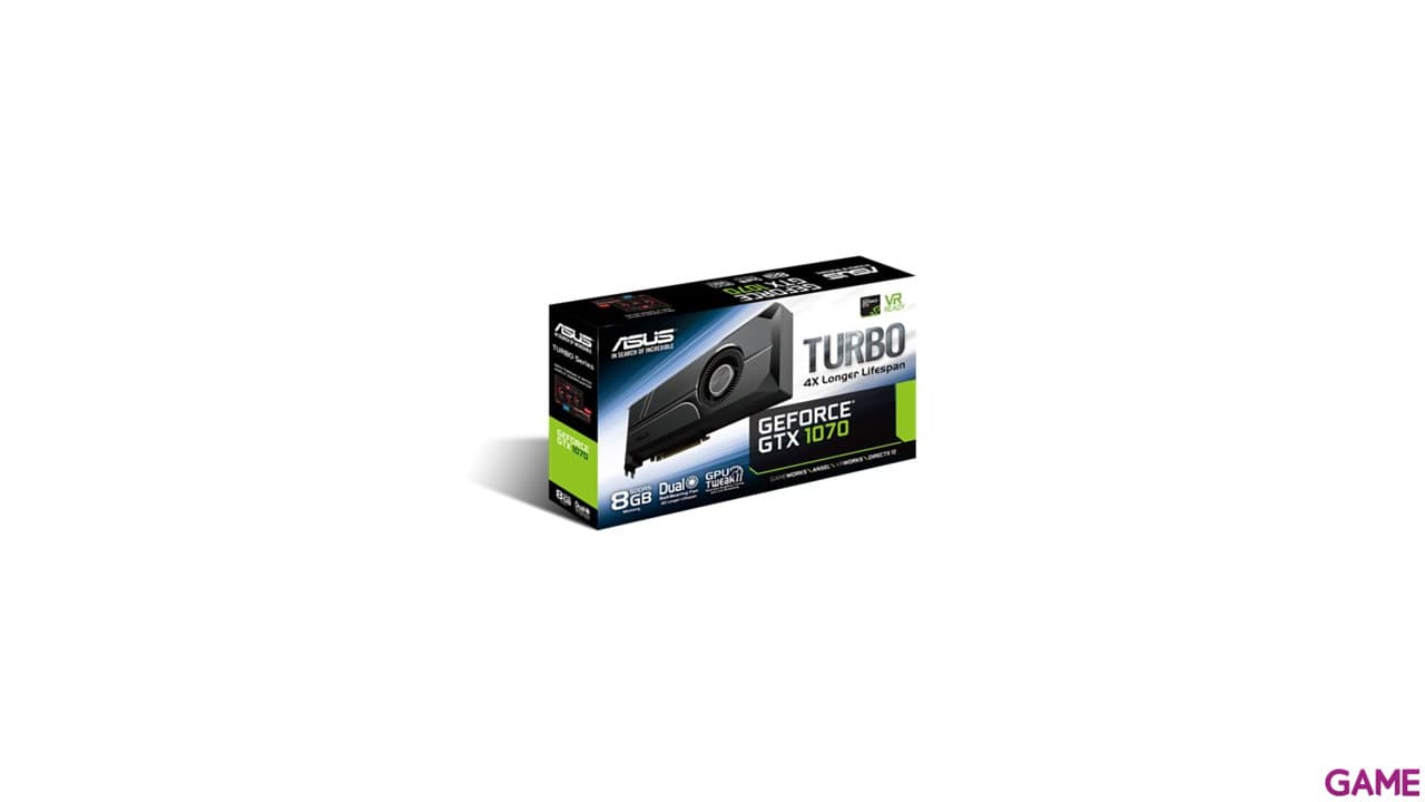 ASUS GeForce GTX 1070 Turbo 8GB GDDR5 - Tarjeta Gráfica Gaming