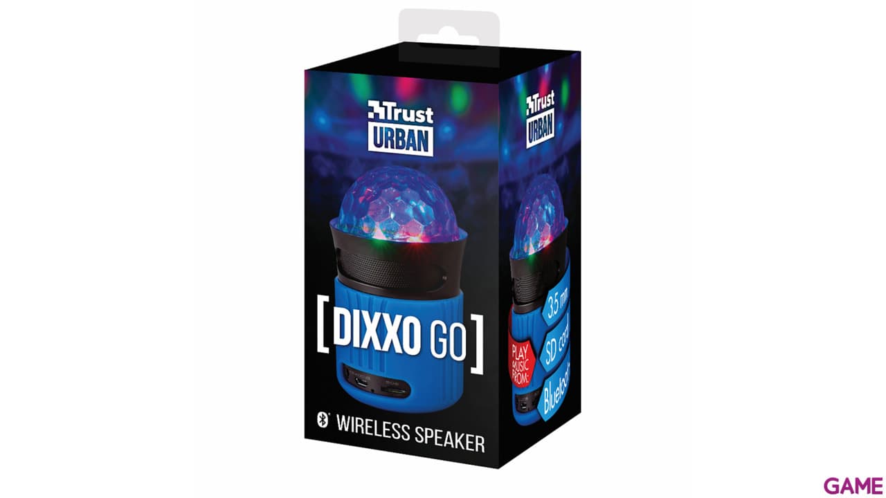 Trust Dixxo Azul Bluetooth con Luces - Altavoces