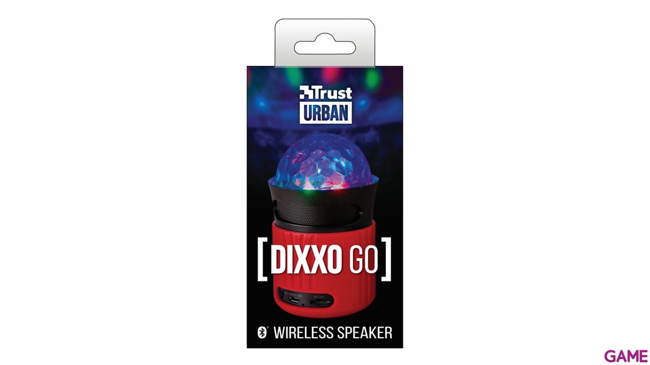 Trust Dixxo Rojo Bluetooth Rojo con Luces - Altavoz
