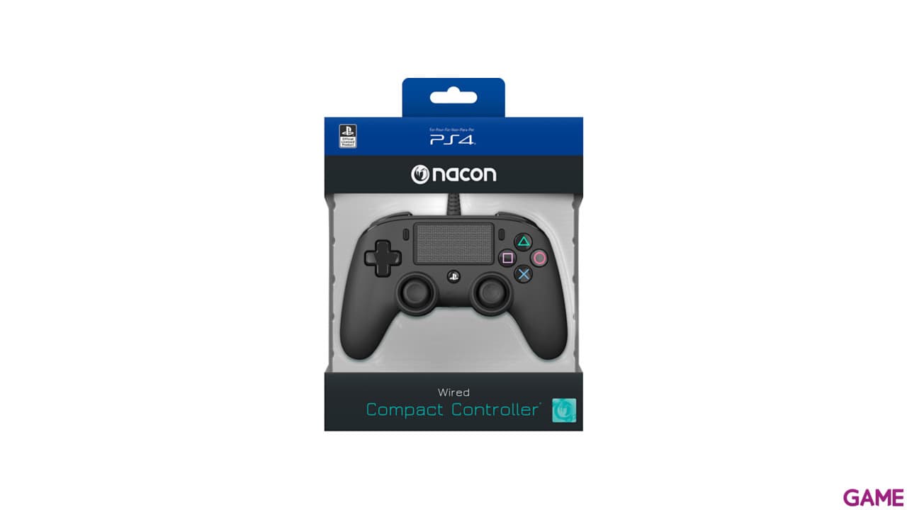 Mando Nacon Con Cable Negro - Licencia Oficial Sony