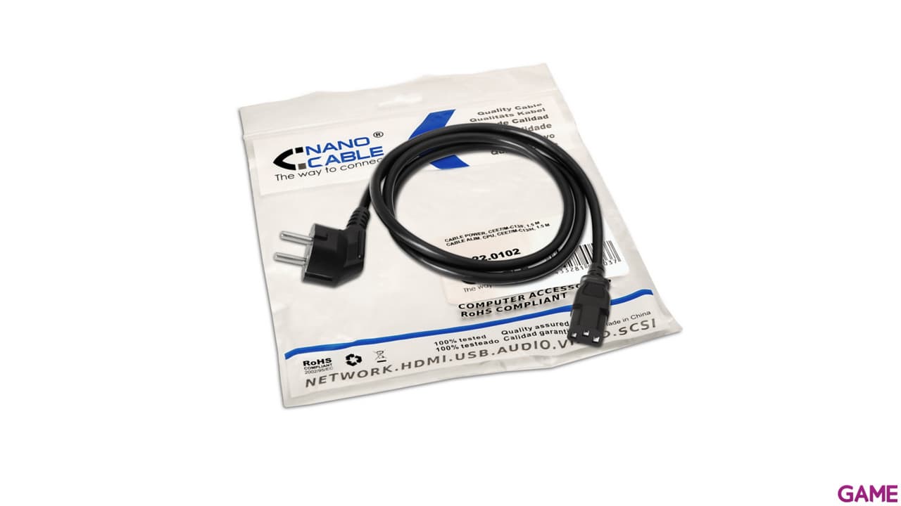 Nanocable Alimentación CPU 1.5M - Cable