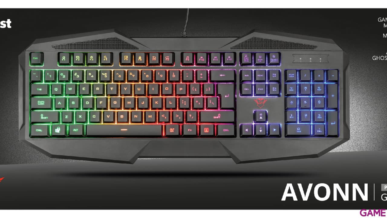 Trust GXT 830RW Avonn LED Multicolor Spanish Layout - Teclado Gaming