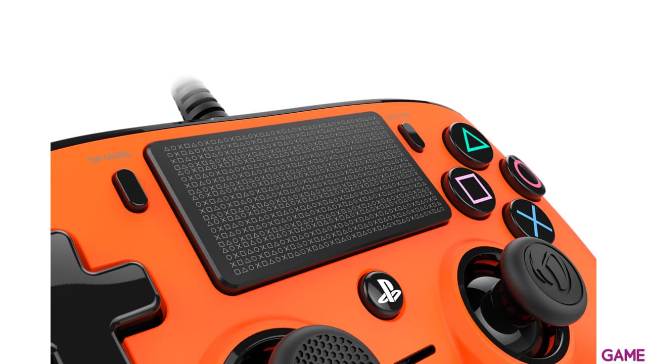 Mando Nacon Con Cable Naranja - Licencia Oficial Sony