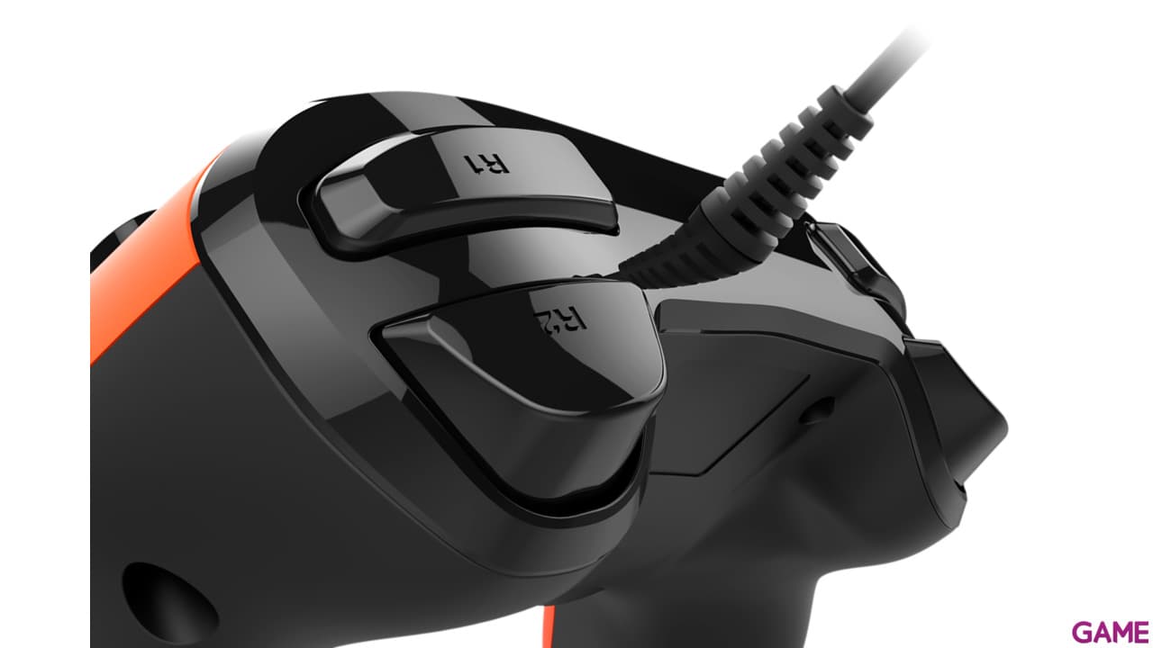 Mando Nacon Con Cable Naranja - Licencia Oficial Sony