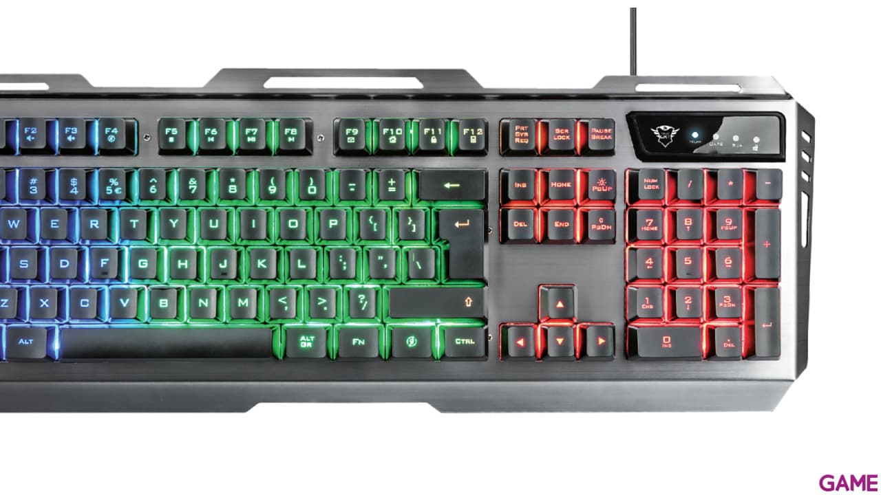 Trust GXT 845 Tural Teclado + Ratón LED Multicolor 2in1 - Pack Perifericos