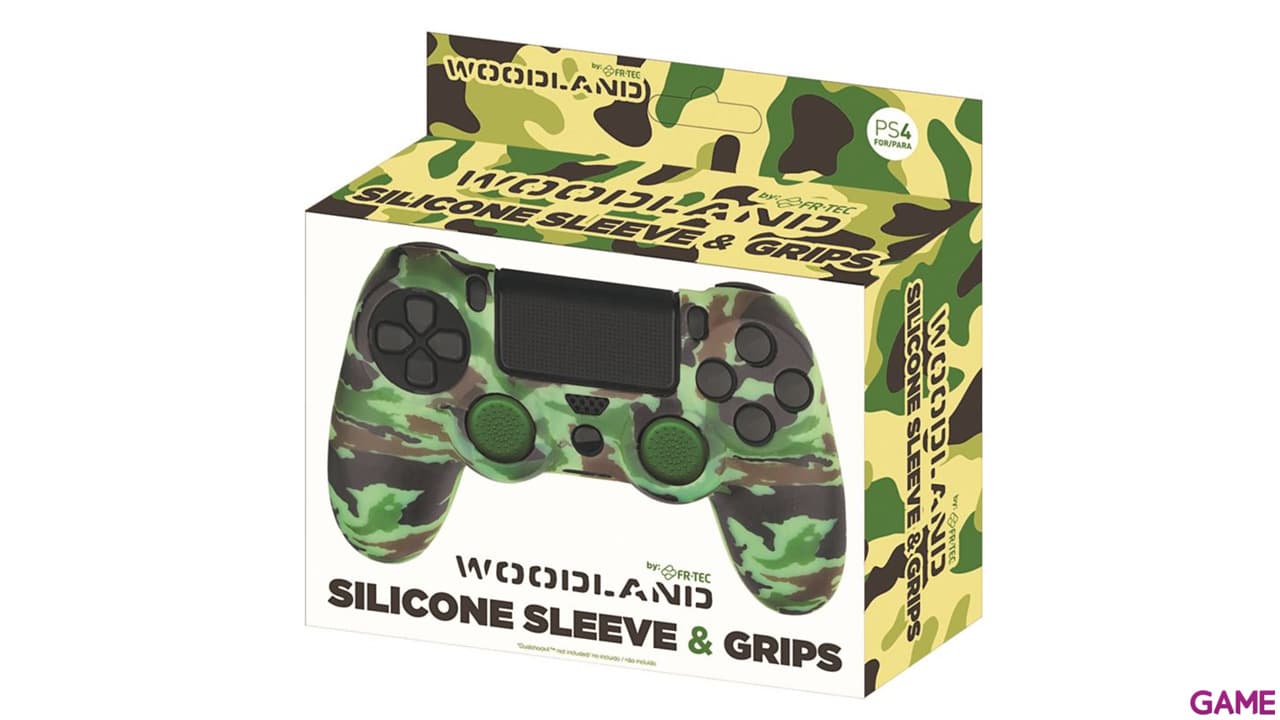 Funda Silicona Camo + Grips Mando PS4