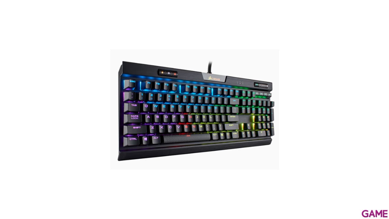CORSAIR K70 RGB MK.2 Mecánico Cherry MX Red Spanish Layout - Teclado Gaming