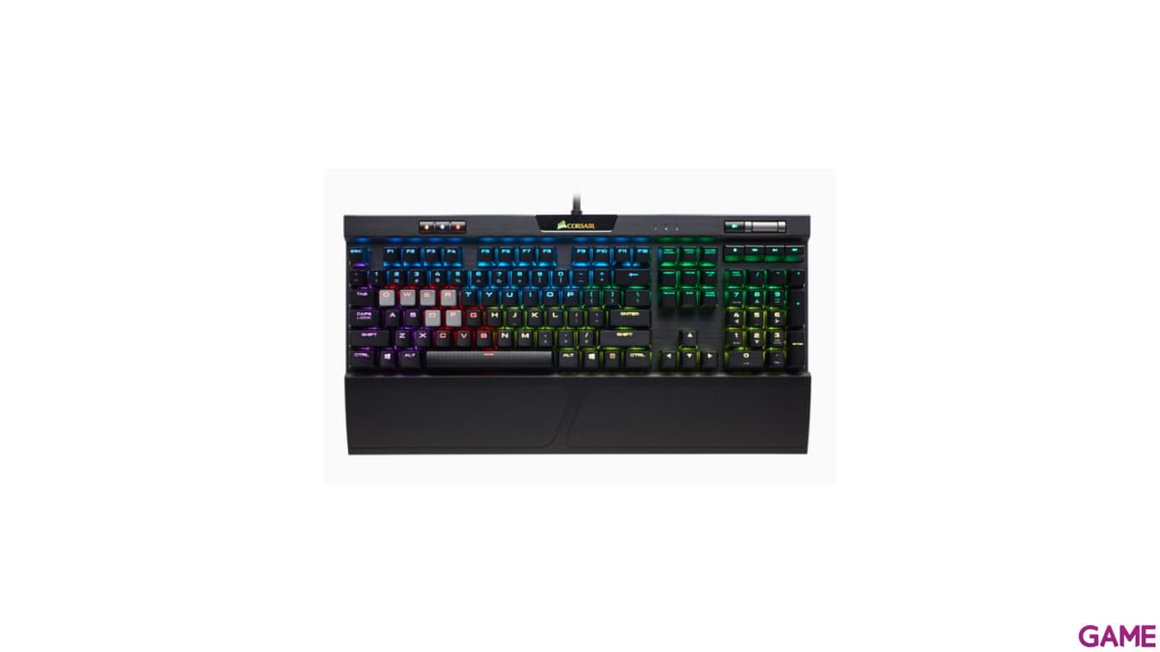 CORSAIR K70 RGB MK.2 Mecánico Cherry MX Red Spanish Layout - Teclado Gaming