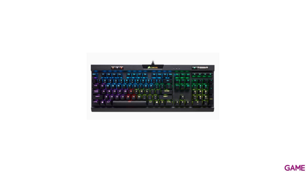CORSAIR K70 RGB MK.2 Mecánico Cherry MX Red Spanish Layout - Teclado Gaming