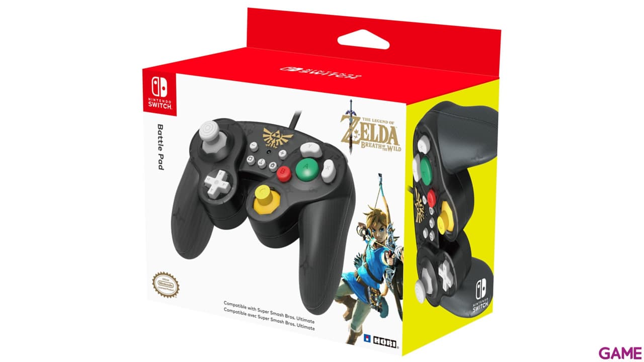 Controller con Cable Hori Zelda Ed. Super Smash Bros -Licencia oficial-