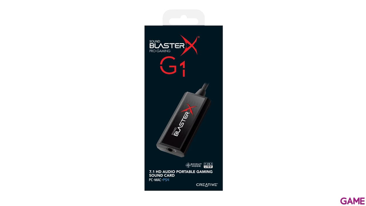 Creative Sound BlasterX G1 USB 24-bits 93dB SNR - Tarjeta de sonido externa