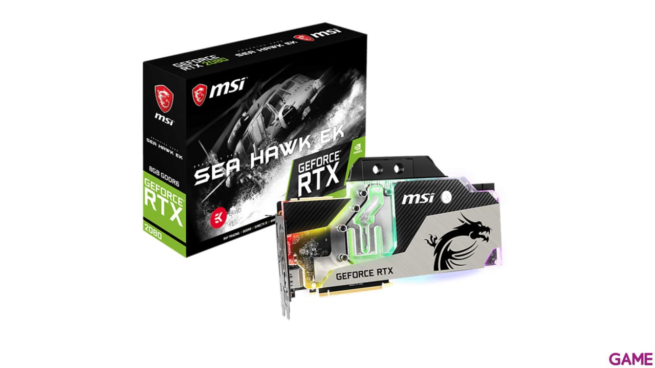 MSI GeForce RTX 2080 SEA HAWK EK X 8GB GDDR6 - Tarjeta Gráfica Gaming