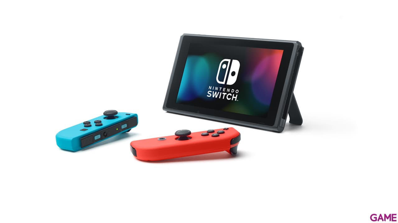 Nintendo Switch Azul Neon Rojo Neon
