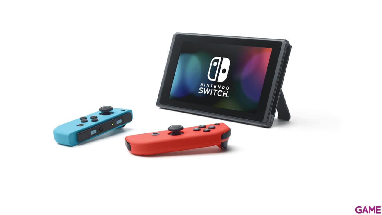 Nintendo Switch Azul Neon Rojo Neon