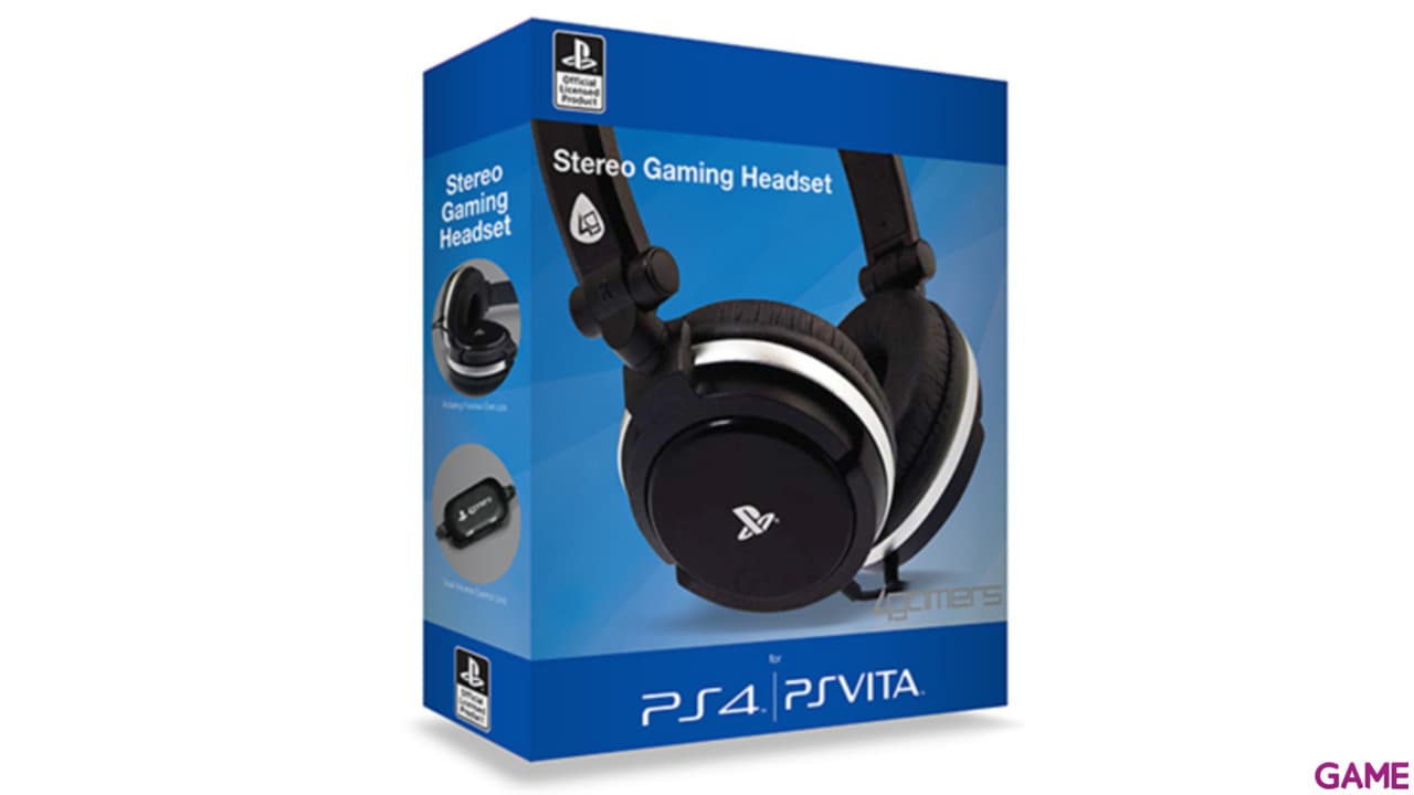 Auriculares 4Gamers Pro 4-10 Negros -Licencia Oficial-