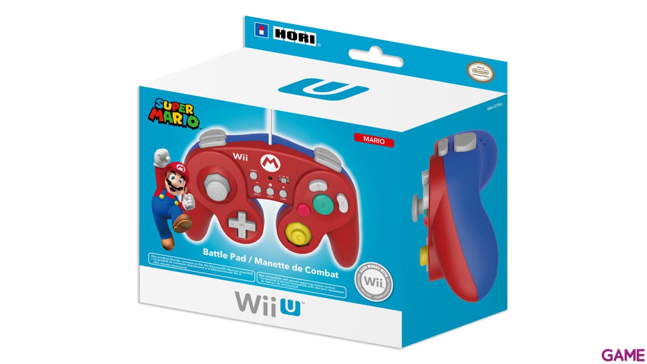 Controller Super Smash Bros Mario Hori -Licencia oficial Nintendo-