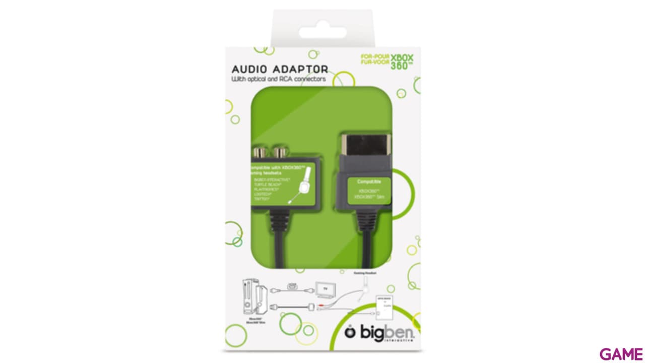 Cable Audio Headset Adapter para Xbox 360