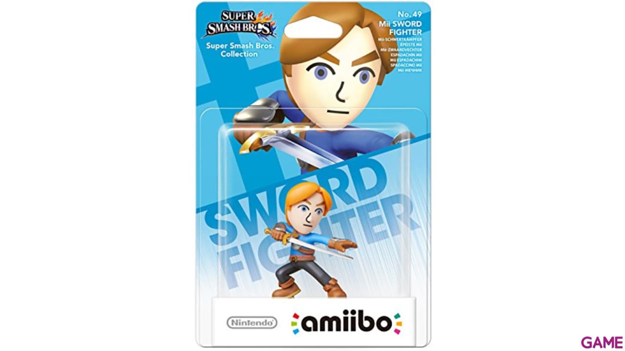 Figura amiibo Smash Mii Swordman Espadachin Mii