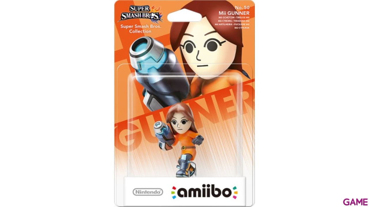 Figura amiibo Smash Mii Gunman Tiradora Mii