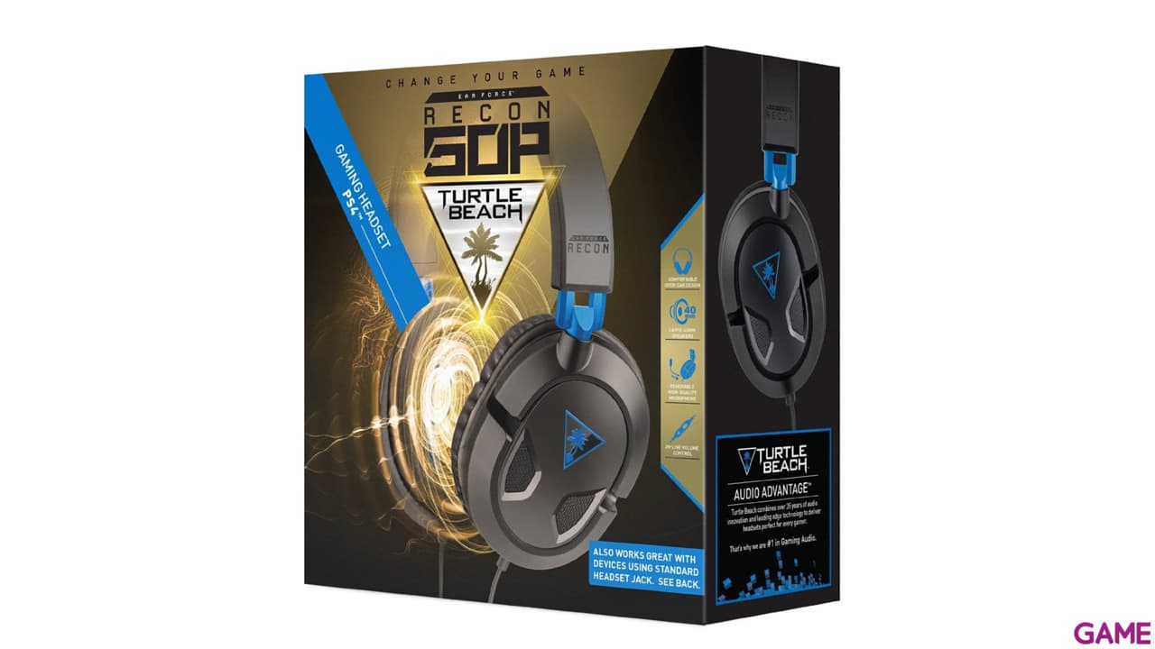 Auriculares Turtle Beach Recon 50P Negros