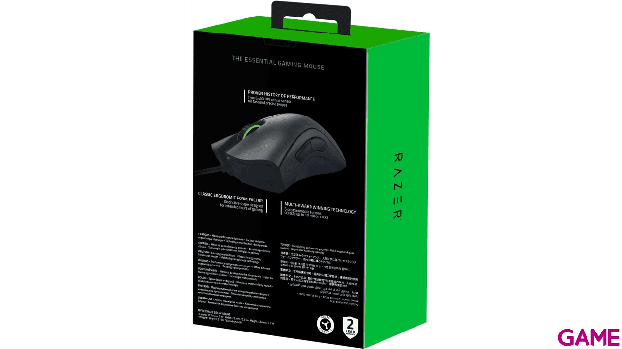 Razer Deathadder Essential Negro - Raton Gaming