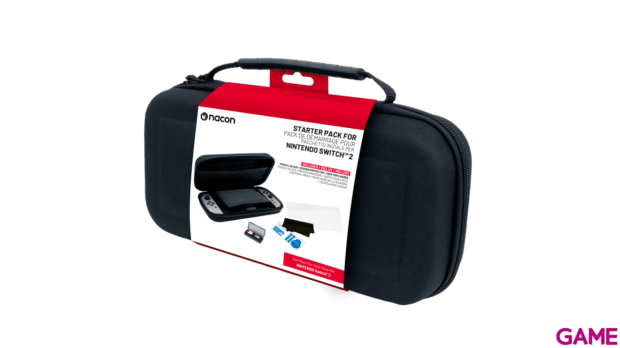 Pack Funda Negra y Protector Pantalla NACON