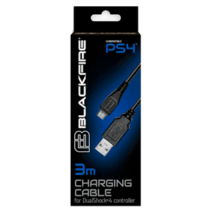 Cable Carga MicroUSB 3m Blackfire
