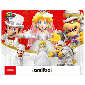Pack 3 amiibo Mario Odyssey - Mario, Peach y Bowser