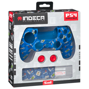 Indeca Retro Kit 5 Accesorios Mando PS4 - Pack Perifericos