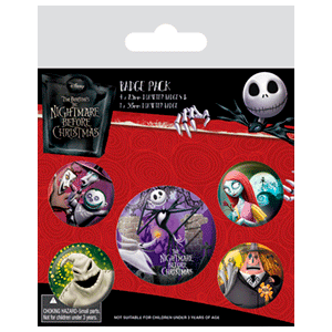 Pack de Chapas Pesadilla Antes de Navidad