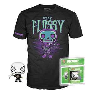 Pack Camiseta y Pocket Pop Fortnite: Skull Trooper Talla L - Reacondicionado