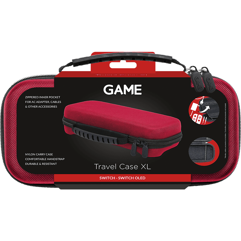 GAME GM168 Bolsa de transporte XL Roja para Nintendo Switch