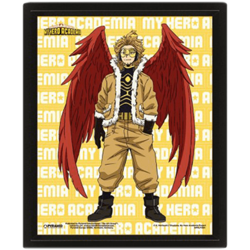 Cuadro 3D My Hero Academia: Hawks