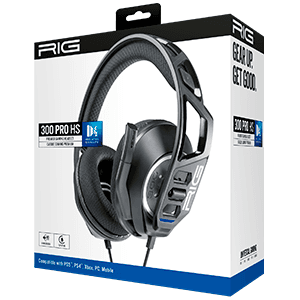 Auriculares Gaming RIG 300HS Negro - Reacondicionado