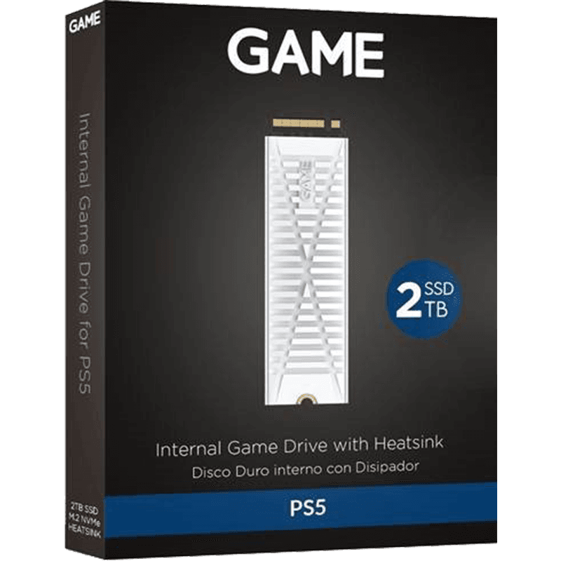 Game Disco Duro Sdd 2Tb 7400mb/s NVMe M.2 con disipador para PS5