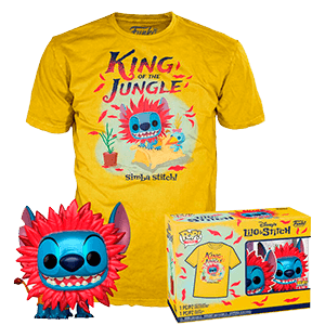 Figura Pop con Camiseta: Stitch con Disfraz de Simba Talla M