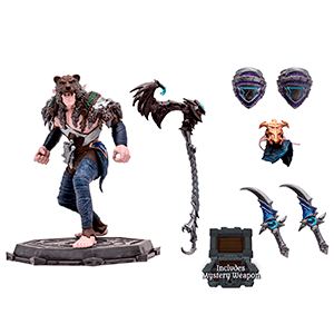 Figura McFarlane World of Warcraft: Elfa de la Noche Rara 15cm